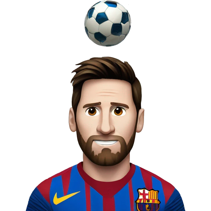 Messi con el mundial  emoji