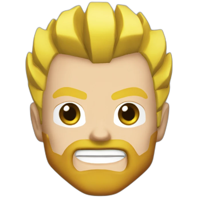 vegeta blond beard emoji