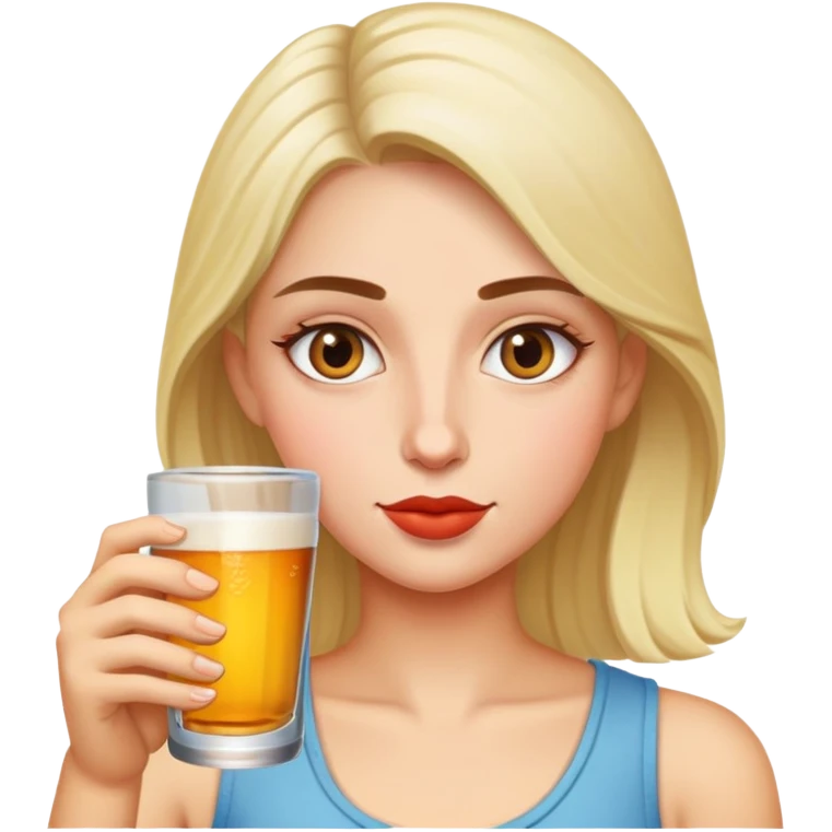 Dina che beve emoji
