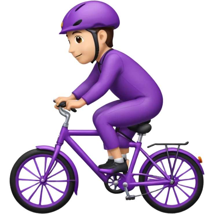 Eggplant on bike  emoji