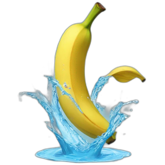 banana throwing water emoji
