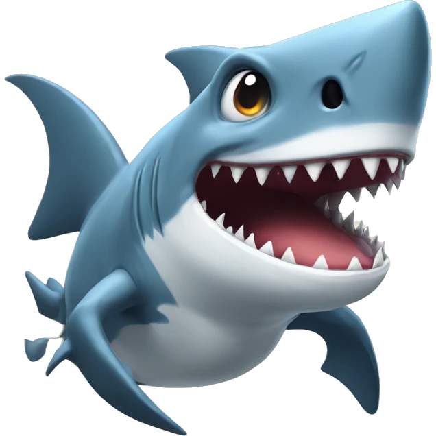 Shark dragon emoji