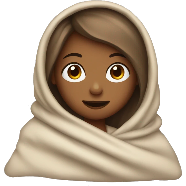girl wrapped in a blanket  emoji