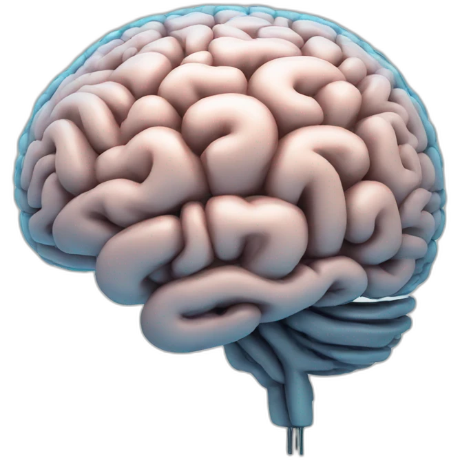 Electronic brain emoji