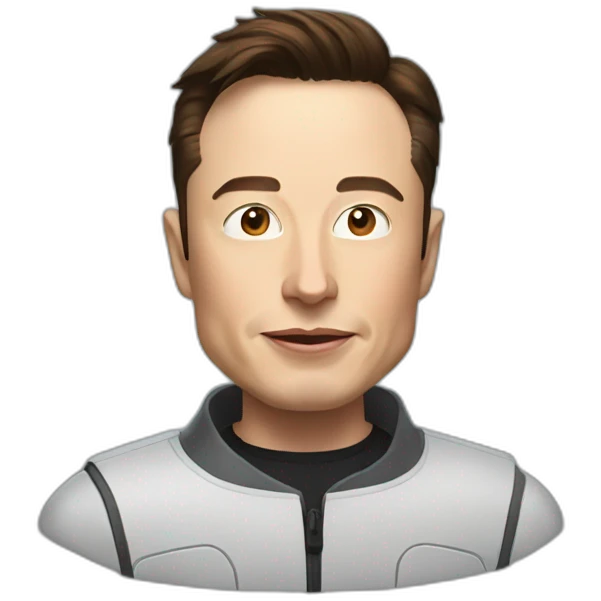 Elon musk en chien emoji