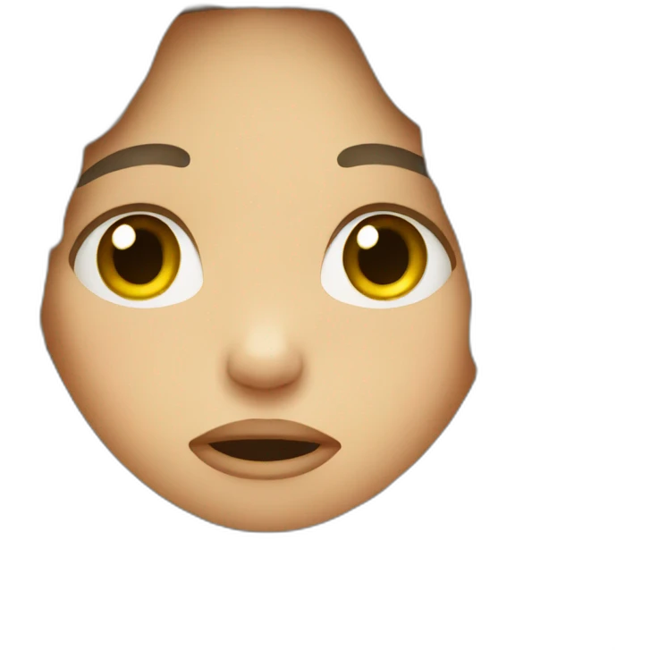 longhair crying girl emoji