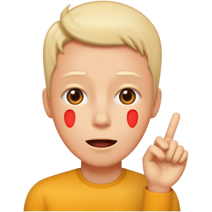 one person, exclamation mark, important emoji