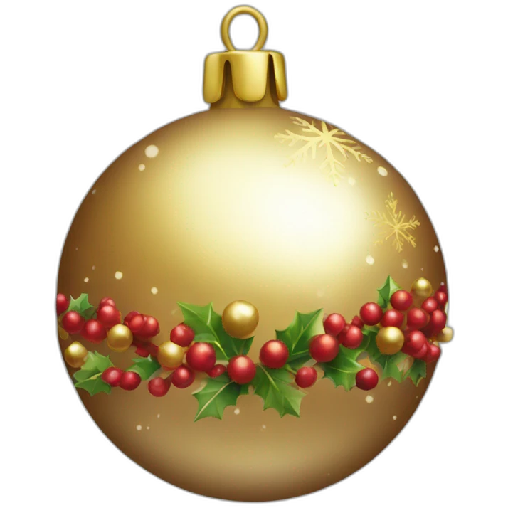 Christmas ball emoji
