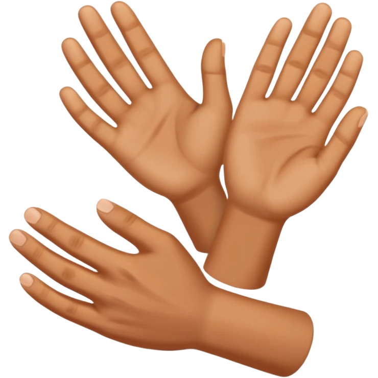 Enjoying hands emoji