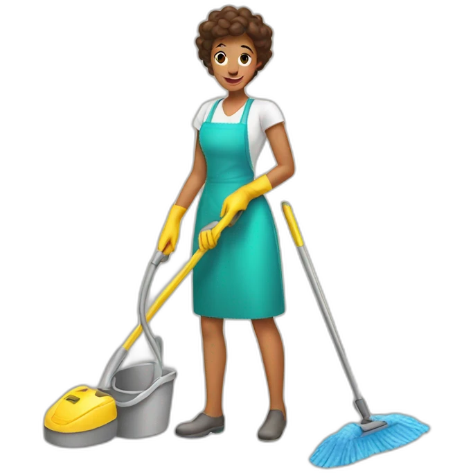 cleaning house emoji