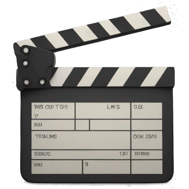  clapperboard emoji