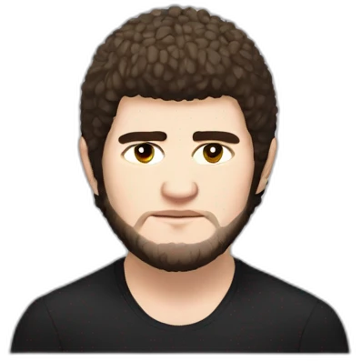 Khabib nurmagomedov ,avec sa perruque ,qui pleure emoji