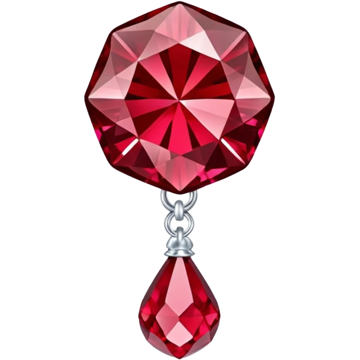 Swarovski Crystal Ruby baby rattle emoji