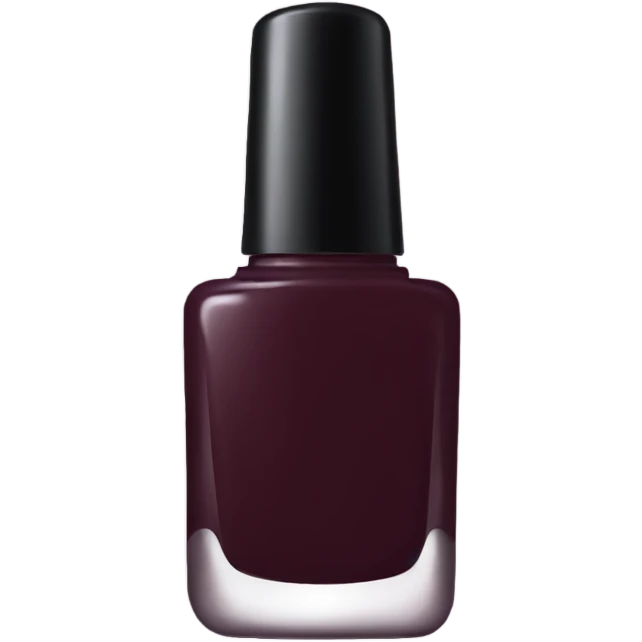 dark Burgundy nail polish bottle emoji