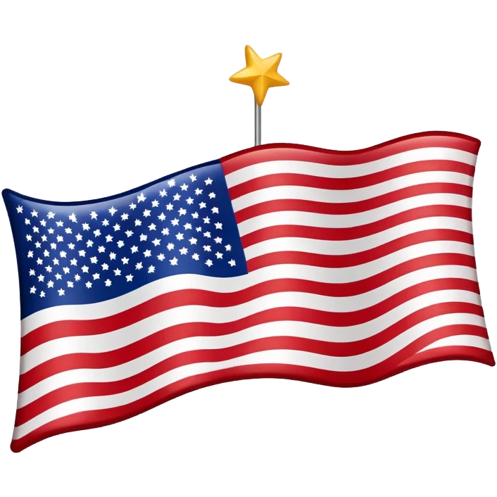 upside down American flag with stars and stripes visible emoji