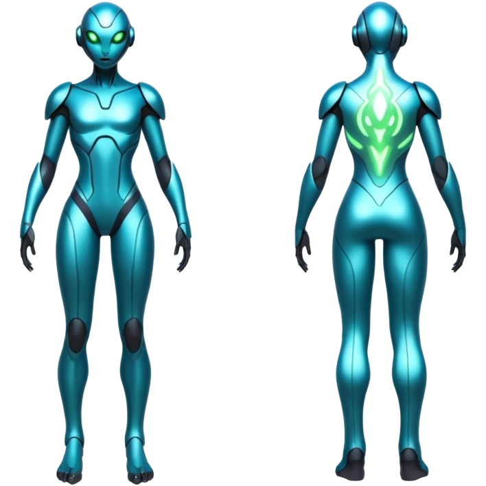 Futuristic Ethereal Modern Fakémon-creature-hybrid Full Body emoji