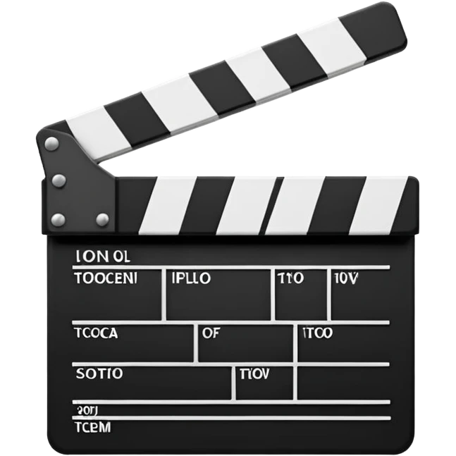 film clapperboard emoji