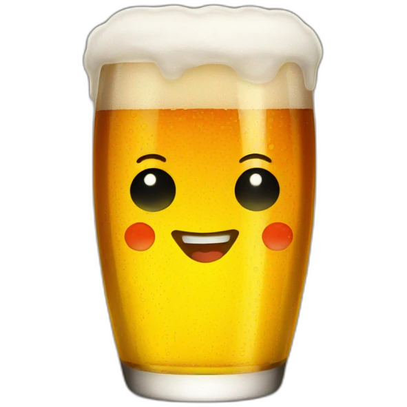 Dot drink beer emoji