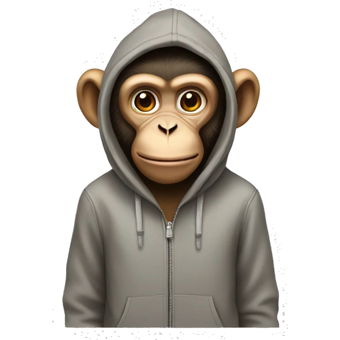 monkey with a hoodie emoji
