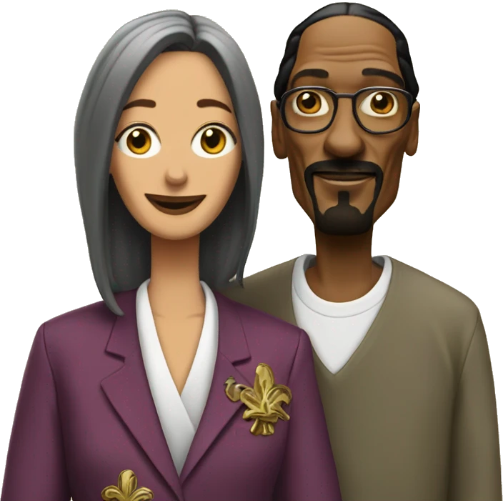 Snoop dogg and Martha  emoji