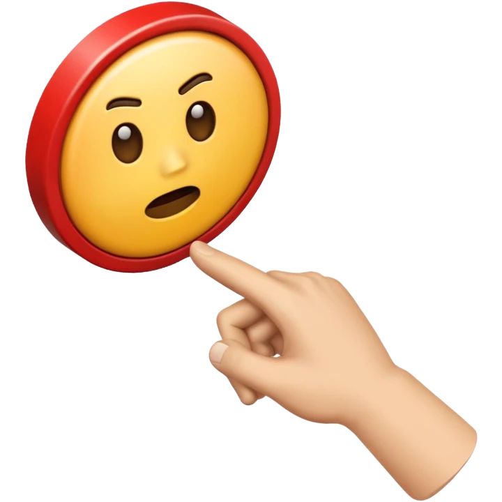 pause button emoji, hand slamming the button, dramatic, urgent, frantic game emoji