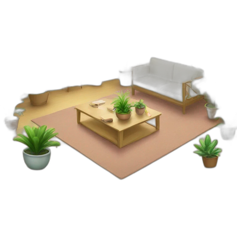Room with plants emoji