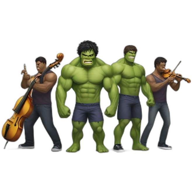 Hulk with musicians  emoji
