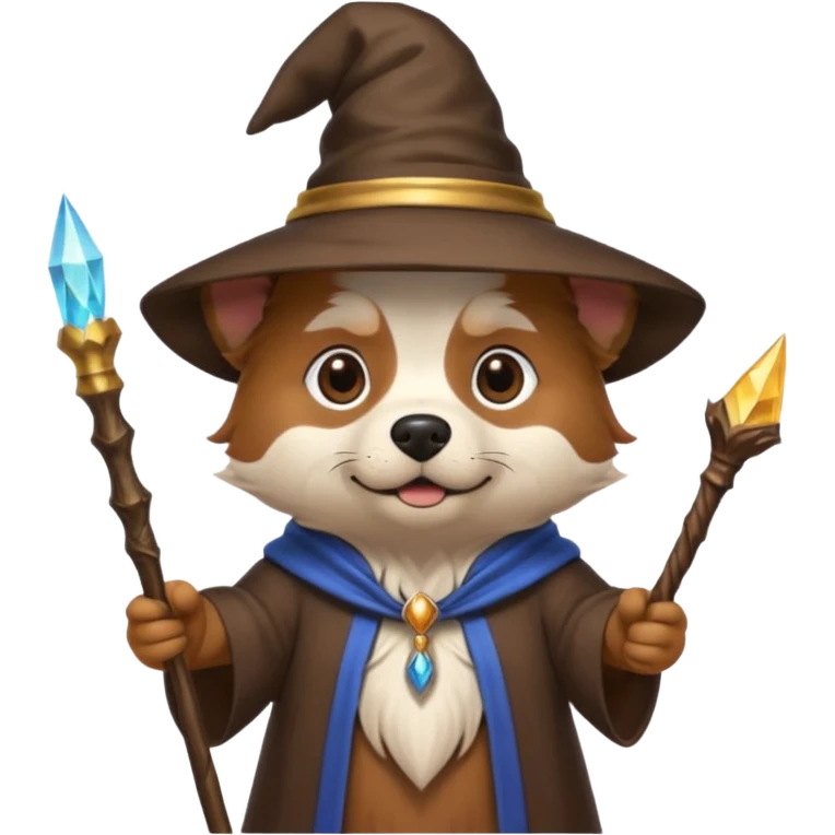 Dog wizard emoji