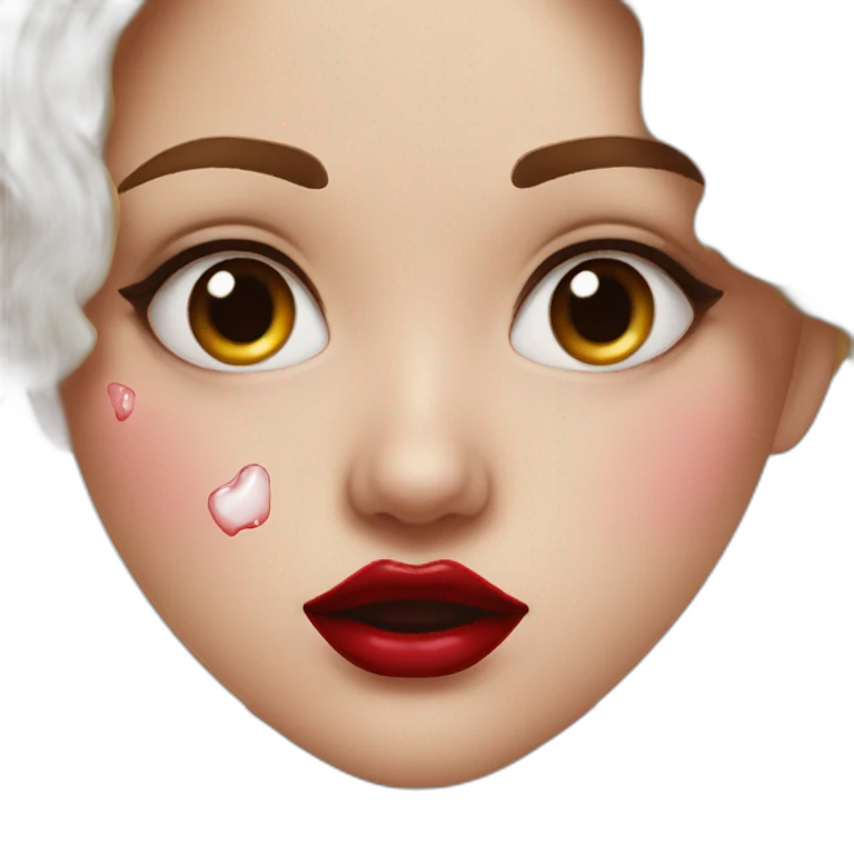 Nose bleed lover girl emoji