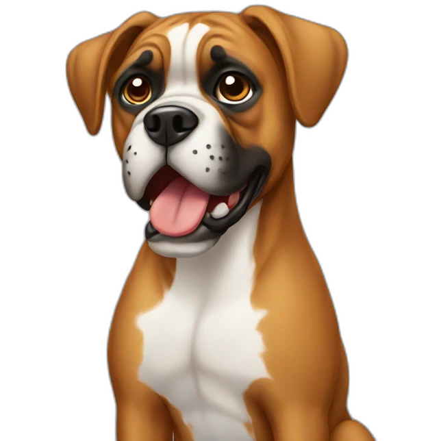 Chien boxer emoji