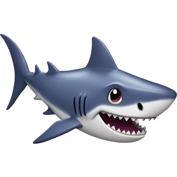 A shark made out of wet eggplant emojis emoji