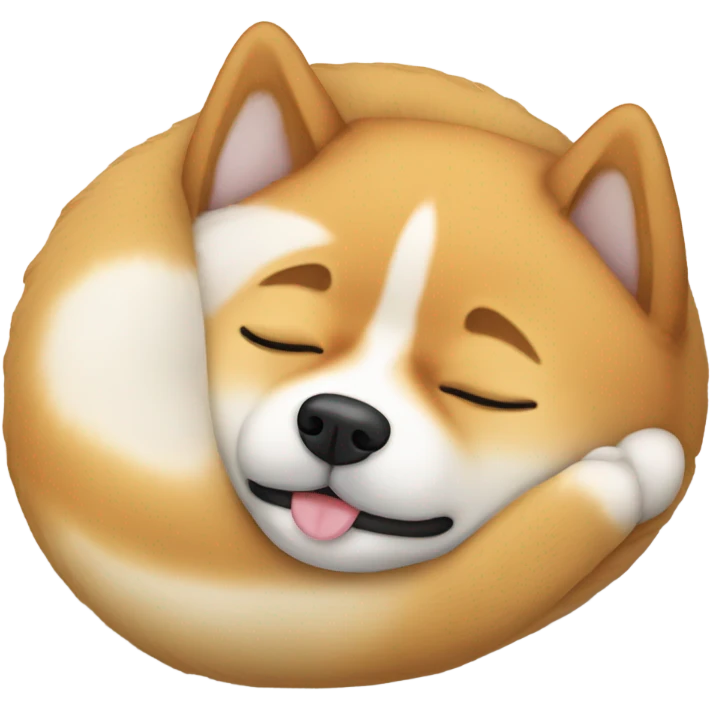 Shiba Inu sleeping emoji