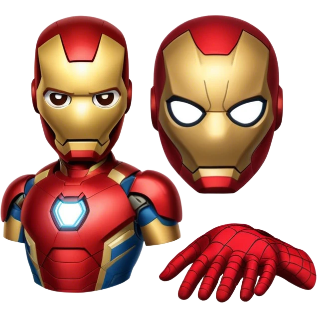 iron-man-spider-man face emoji