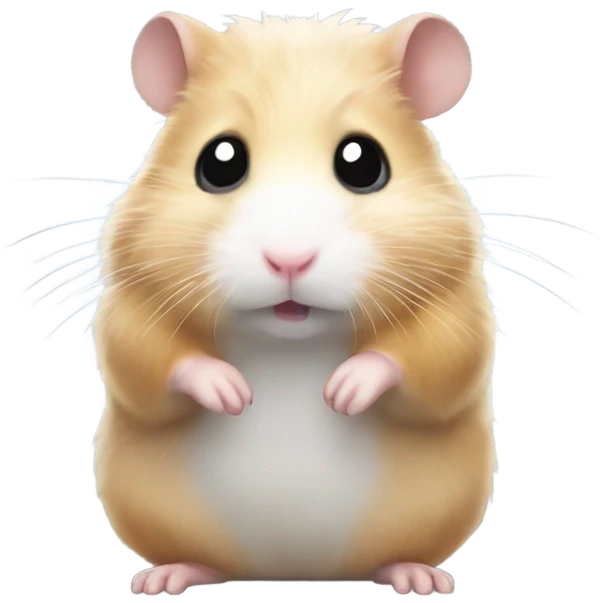Hamster in a cold weather  emoji