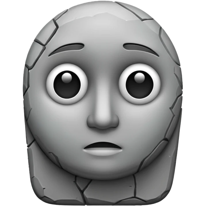 do  stone one without face  emoji