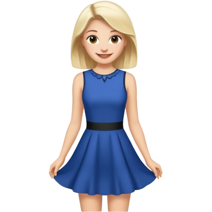 can you make holly from stranger things but in a short dress emoji