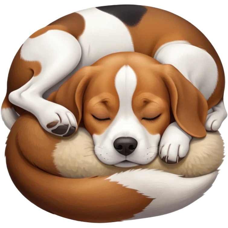 Beagle sleeping  emoji