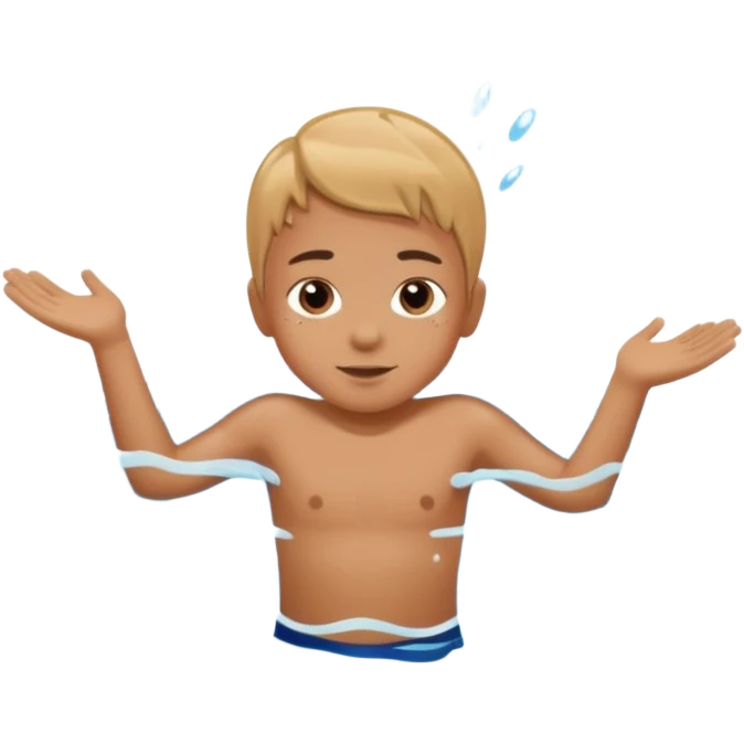 child swim emoji
