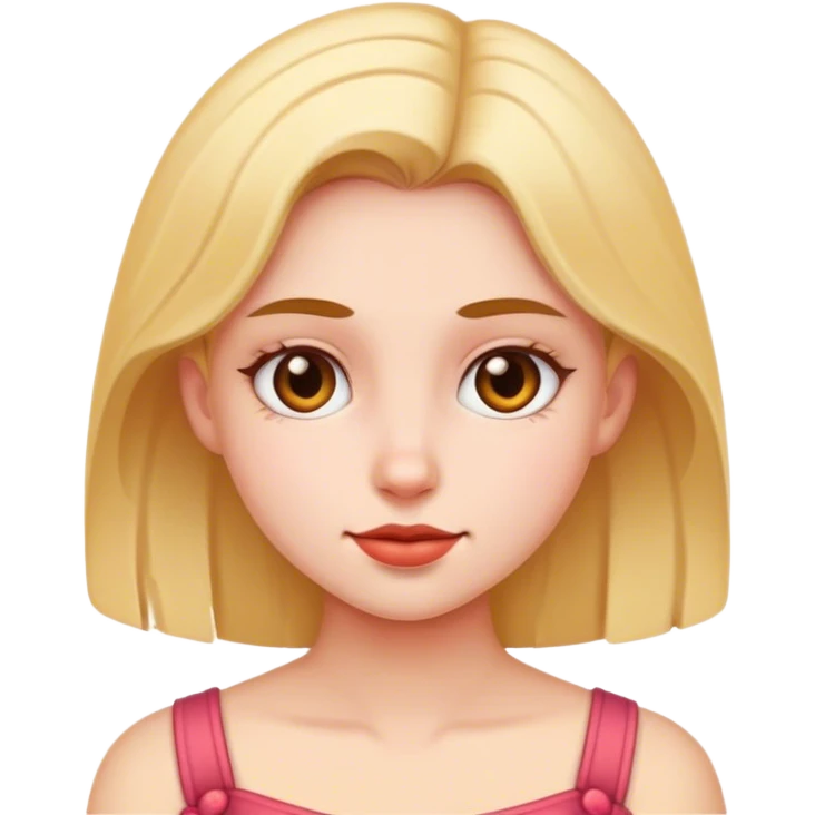 realistic portrait of girl emoji
