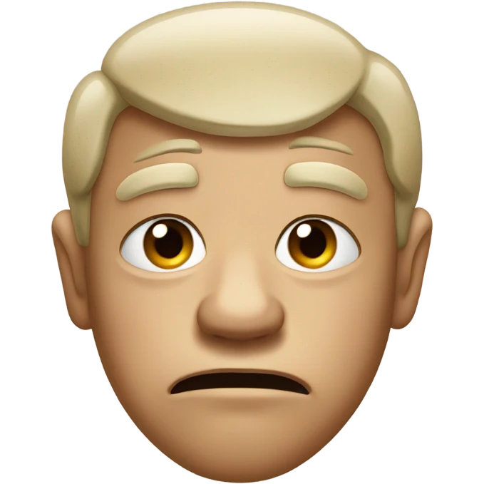 Disgusted look emoji
