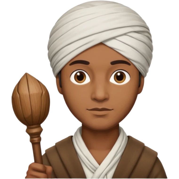 Man + turban + staff emoji