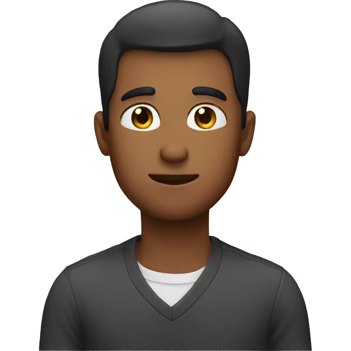 A guy with his hand over his chest emoji