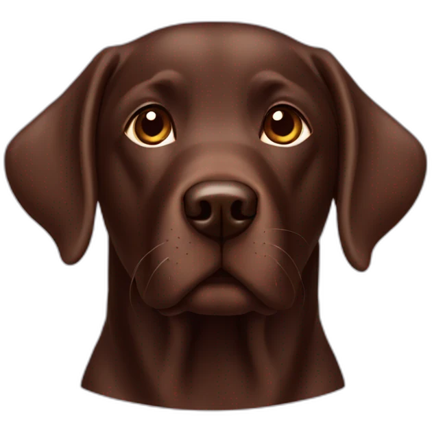 Chocolate Labrador emoji