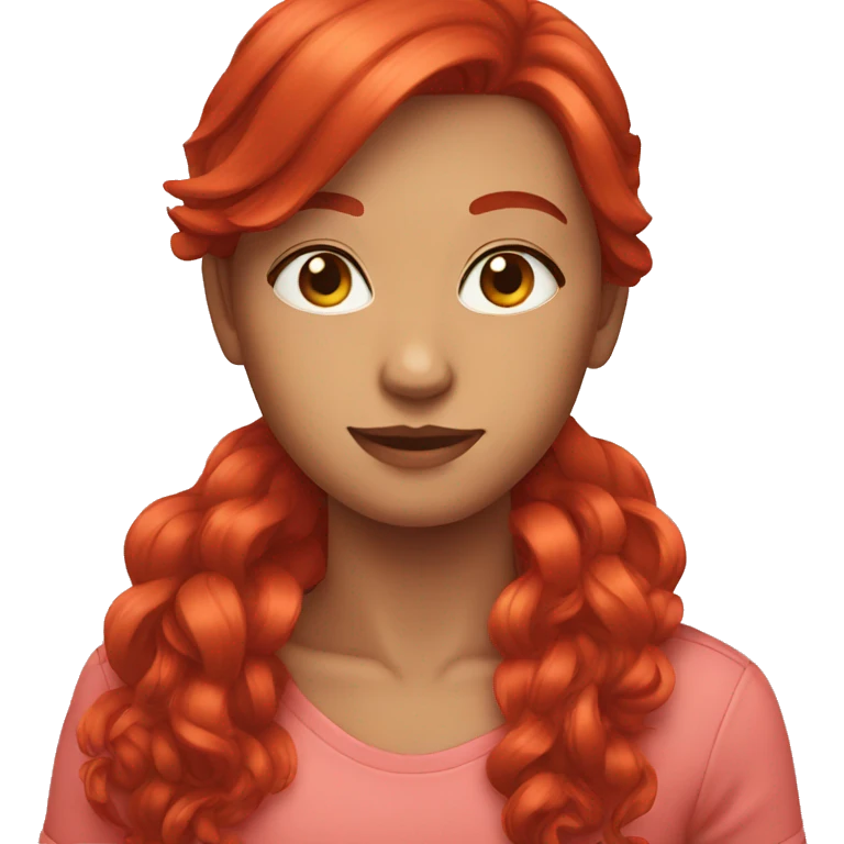 red hair emoji