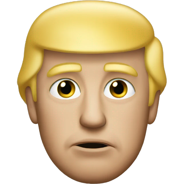 Donald Trump posing with a duckface  emoji
