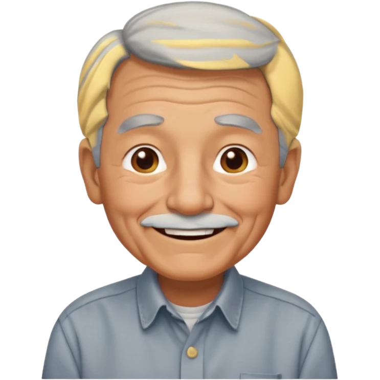 A grandpa with a hump emoji