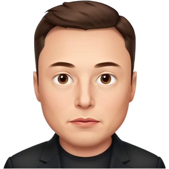 only the head no shoulders of elon musk  emoji