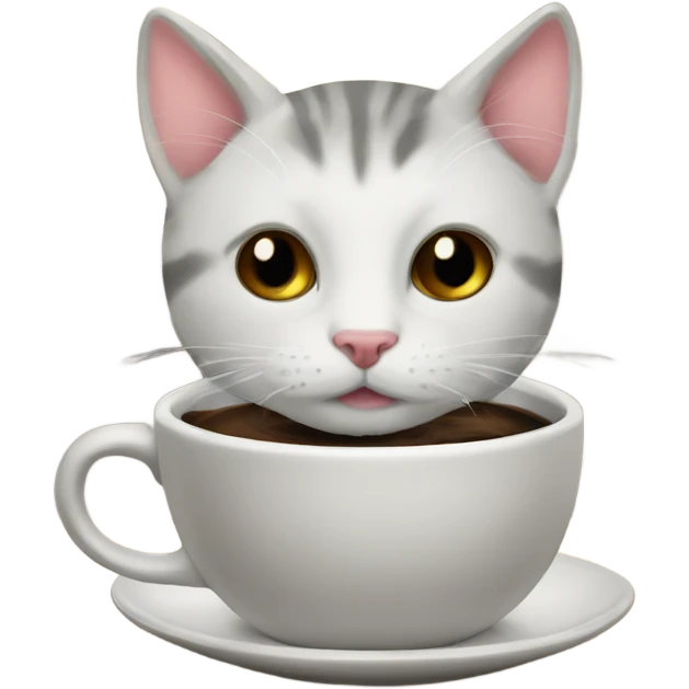 coffee with cat emoji