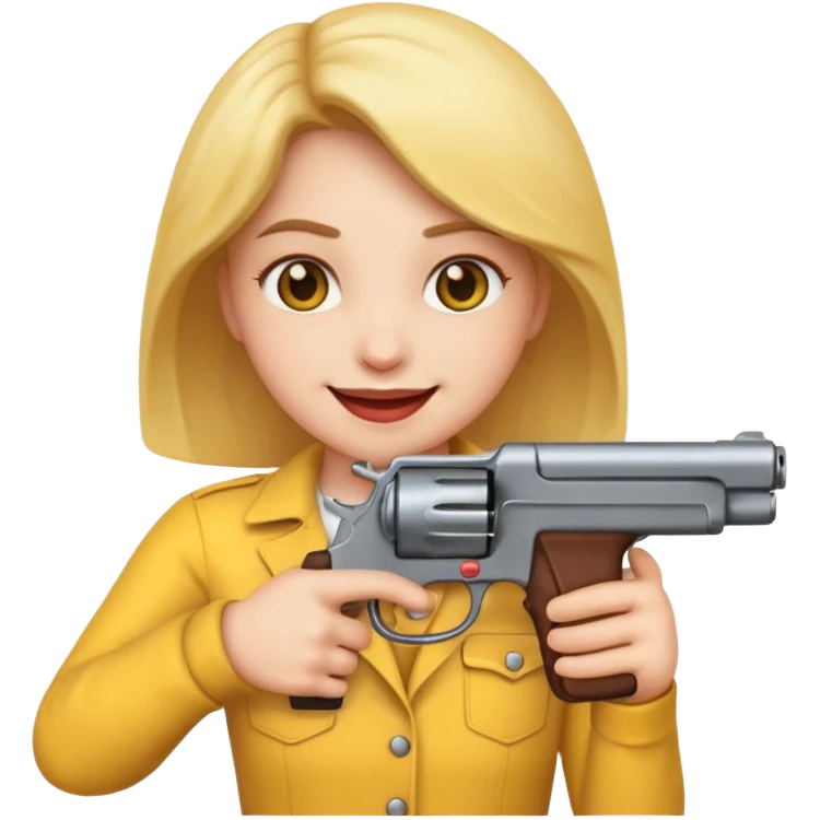 Emojji joining gun at you emoji