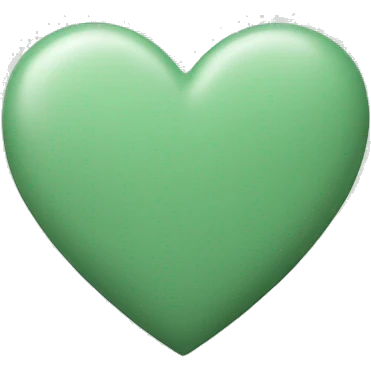 Sage green heart emoji